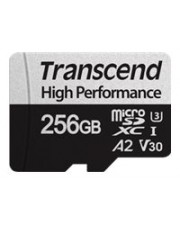Transcend 256 GB microSD w/adapter UHS-I U3 A2 Micro SD 256 GB (TS256GUSD330S)