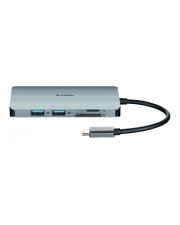 D-Link USB-C 8-Port USB 3.0 Hub: HDMI Ethernet SD microSD CR und Ladeanschluss (DUB-M810)