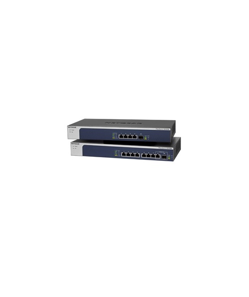 Netgear Switch 8-Port 10-Gigabit Multi-Gigabit Ethernet Unmanaged mit 1 SFP+ Port Kupferdraht Glasfaser LWL Rack-Modul (XS508M-100EUS)