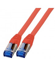 EFB Elektronik RJ45 Patchkabel S/FTP Cat.6A Cat7 TPE superflex 1.5m rot Netzwerk CAT 7 cable/RJ45 plug SFTP 1,5 m (K5525FRT.1,5)
