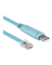 Delock Adapter USB 2.0 Typ-A Stecker> 1 x Seriell RS-232 RJ45 m 2 m Blau (64185)