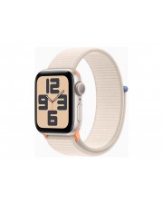 Apple Watch SE GPS 40 mm Starlight Aluminium intelligente Uhr mit Sportschleife Stoff Handgelenkgre: 130-200 32 GB Wi-Fi Bluetooth 26.4 g (MR9W3QF/A)