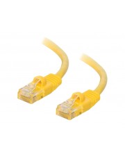 Cables To Go C2G Cat5e Booted Unshielded UTP Network Patch Cable Patch-Kabel RJ-45 M bis M 10 m CAT 5e geformt ohne Haken verseilt Gelb (83247)