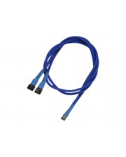 Nanoxia Netzsplitter fr Lfter 3 PIN Internal Power W bis 3 M 60 cm Blau (NX3PY60B)