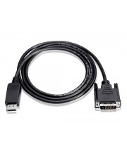 Techly DisplayPort 1.1 auf DVI Anschlusskabel schwarz 2 m Kupferdraht (ICOC-DSP-C-020)