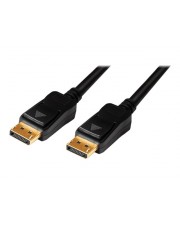 LogiLink DisplayPort-Kabel DisplayPort M bis M 15 m Schwarz 4K Untersttzung aktiv (CV0113)