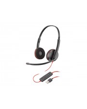 Plantronics Blackwire C3220 USB 3200 Series Headset On-Ear kabelgebunden Geruschisolierung Schwarz