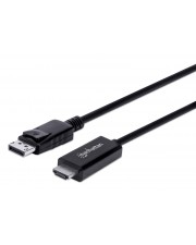 Manhattan 4Ka60Hz DisplayPort auf HDMI-Kabel 3m schwarz Kabel Digital/Display/Video 3 m