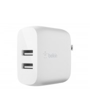Belkin chargeur secteur double USB-A 12W x2 blanc
