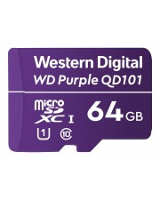 Western Digital WD Purple 64 GB Surveillance microSD XC Class 10 UHS 1 Flash-Speicher unsortiert (WDD064G1P0C)