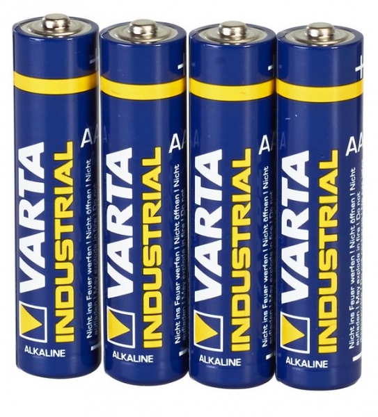 Varta Batterie Industrial LR03 Micro AAA 4 St. 1.200 mAh 1,5 V Alkalimangan Blisterverpackung