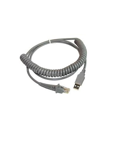 Datalogic CABLE USB TYPE A POT COIL 2.4M Kabel Typ A Power Over Terminal gedreht 5m (90A052187)