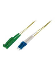 Assmann DIGITUS Professional Patch-Kabel LC Single-Modus M bis E2000/APC Einzelmodus M 2 m Glasfaser 9/125 Mikrometer OS2 halogenfrei Gelb
