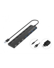 Conceptronic USB-Hub 7Port USB3.0/2.0+ Power Adapter Hub 7-Port 3.0 (HUBBIES09BP)