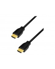LogiLink HDMI-Kabel A/M zu 4K/60 Hz CCS schwarz 2.0m Kabel Digital/Display/Video 2 m Schwarz (CH0101)