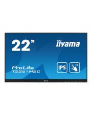 iiyama ProLite LED-Monitor 55,9 cm 22" 21.5" sichtbar Touchscreen 1920 x 1080 Full HD 1080p IPS 250 cd/m 1000:1 7 ms Lautsprecher mattschwarz (T2251MSC-B1)