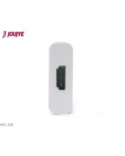 Jou Jye AVC 228 Video- / Audio-Adapter HDMI / DVI W bis Mini-DVI M 10 cm wei