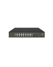 LevelOne Switch 16x GE 2xGSFP 19" Rack-Modul (GES-2118)