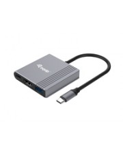 Equip Adapter USB-C -> HDMI USB3.0 PD 4K60Hz 0.15m gr Schwarz Grau (133488)