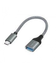 LogiLink KAB Adapter USB-C> USB-A ST-BU 0.15m Dark Grey Digital/Daten 0,15 m (CU0106)