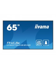 iiyama ProLite 165 cm 65" Diagonalklasse 164 64.5" sichtbar LCD-Display mit LED-Hintergrundbeleuchtung Digital Signage integrierter Media Player SDM Slot PC 4K UHD 2160p 3840 x 2160 schwarze Blende mattem Finish (LH6575UHS-B1AG)