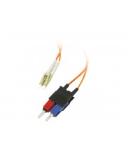 Cables To Go C2G Low-Smoke Zero-Halogen Patch-Kabel LC Multi-Mode M bis SC multi-mode M 3 m Glasfaser 62,5/125 Mikrometer orange (85257)