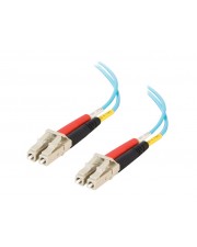 Cables To Go C2G LC-LC 10Gb 50/125 OM3 Duplex Multimode PVC Fiber Optic Cable LSZH Netzwerkkabel LC Multi-Mode M bis M 1 m Glasfaser Mikrometer halogenfrei Aquamarin (85549)