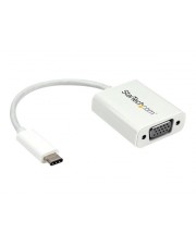 StarTech.com USB-C auf VGA Adapter USB Typ-C zu Video Konverter Wei Externer Videoadapter D-Sub wei fr Apple MacBook (CDP2VGAW)