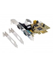 Exsys Serieller Adapter PCIe Low-Profile RS-232/V.24 x 2