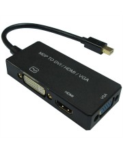 VALUE 0.1m Mini DisplayPort DisplayPort/HDMI/VGA Schwarz Videokabel-Adapter Adapterkabel DVI HDMI (12.99.3154)