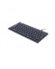 R-Go Compact Break Tastatur QWERTY ND schwarz kabelgebunden Mini USB Schwarz (RGOCONDWDBL)