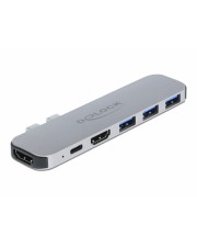 Delock Dockingstation fr MacBook Dual HDMI 4K PD Hub Lade-/Dockingstation (87753)