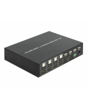 Delock KVM Switch 4 in 1 Multiview 4 Port KVM-Umschalter 4-Port USB 2.0 HDMI (11488)