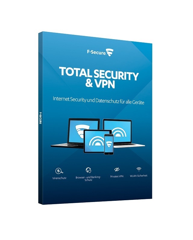 F-Secure Total Security & VPN 5 Geräte 2 Jahre Download Multiplatform Multilingual (FCFTBR2N005E2)