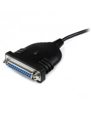 StarTech.com USB auf Parallel Adapter Kabel 1,8m Centronics / DB25/ IEEE1284 Druckerkabel zu Stecker / Parallel-Adapter 2.0 IEEE 1284 (ICUSB1284D25)