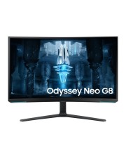 Samsung Odyssey Neo G8 S32BG850NP G85NB Series QLED-Monitor Gaming Curved 80 cm 32" 3840 x 2160 4K @ 240 Hz VA 350 cd/m 1000000:1 Quantum HDR 2000 1 ms 2xHDMI DisplayPort Schwarz wei (LS32BG850NPXEN)