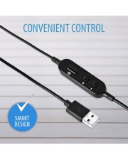 V7 Essentials Headset On-Ear kabelgebunden USB Schwarz