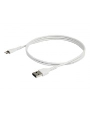 StarTech.com 3.3 ft 1m USB to Lightning Cable Apple MFi Certified White Lightning-Kabel M gerade bis M 1 m Doppelisolierung wei fr iPad/iPhone/iPod