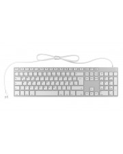 KeySonic Aluminium Tastatur KSK-8022 Multimedia-Tasten Silber