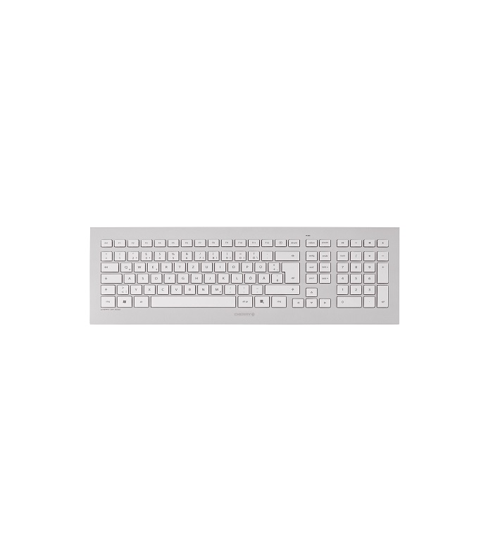 Cherry Desktop DW 8000[CH] Wireless silver/white Tastatur Silber Wei