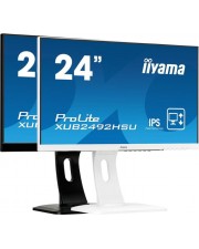 iiyama 24 L LCD Monitor 60,5 cm 23.8" FHD Business IPS 5 ms DisplayPort HDMI Weiß (XUB2492HSU-W1)