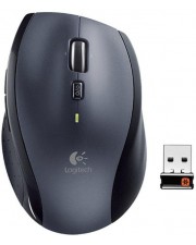 Logitech M705 Maus Laser drahtlos 7 Tasten 2,4 GHz kabelloser Empfänger USB Schwarz Silber