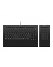 3Dconnexion Keyboard Pro with Numpad Francais AZER Tastatur (3DX-700097)