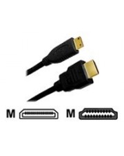 Jou Jye AVC 106 HDMI-Kabel HDMI M bis mini M 1 m Dreifachisolierung Schwarz (AVC 106-1.0M)