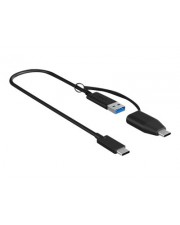 ICY BOX USB Adapterkabel USB3.2 Gen2 Type-C zu Type A&C 35cm Kabel Digital/Daten 0,35 m (IB-CB033)