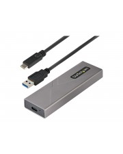 StarTech.com USB-C 10Gbps to M.2 NVMe or SATA SSD Enclosure Tool-free PCIe/SATA NGFF Portable Aluminum Case USB Type-C & USB-A Host Cables For 2230/2242/2260/2280 Works w/ Thunderbolt 3 Speichergehuse Card PCIe & 3.2 Gen 2 Space-grau