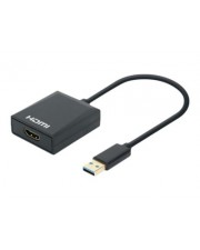 Manhattan 1080p USB-A auf HDMI-Adapter Konverter mit USB 3.2 Gen 1 Typ A-Stecker Digital/Daten Digital/Display/Video (153690)