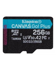 Kingston 256 GB microSDXC Canvas Go Plus 170R A2 U3 V30 Single Pack w/o ADP Extended Capacity SD MicroSDHC 256 GB