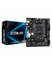 ASRock MB A520M-HVS AM4 M-ATX retail AMD Sockel Ryzen Micro/Mini/Flex-ATX