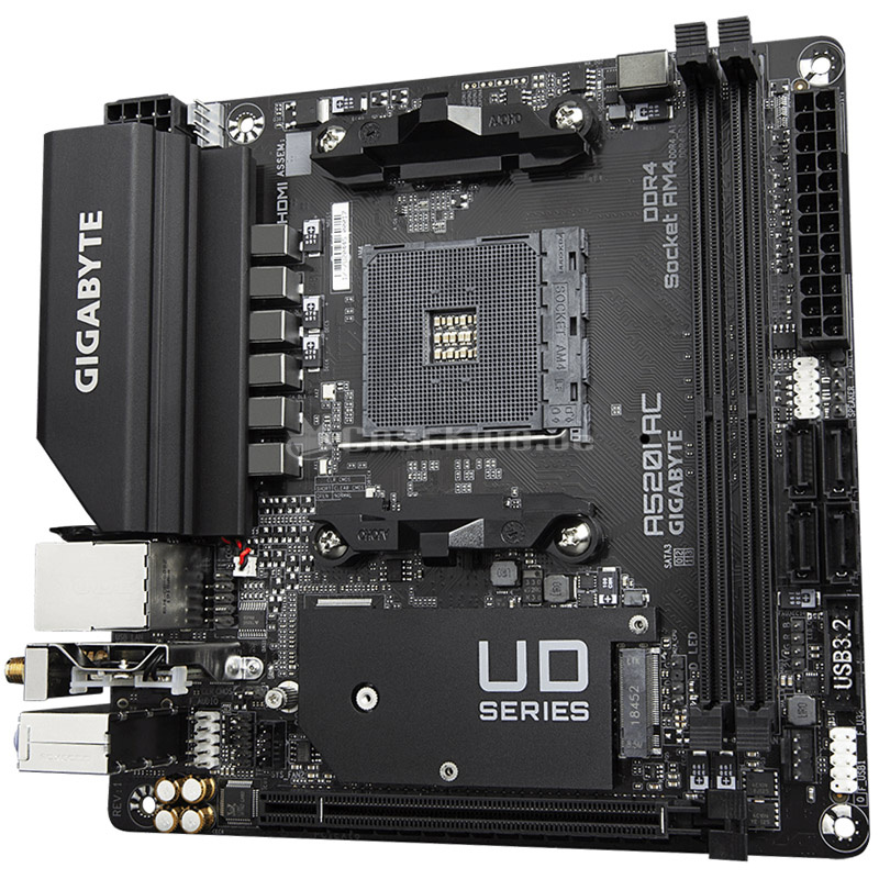 Gigabyte AMD A520 Mainboard Sockel AM4 Ryzen Mini-ITX SATA PCI-Express (A520I AC)